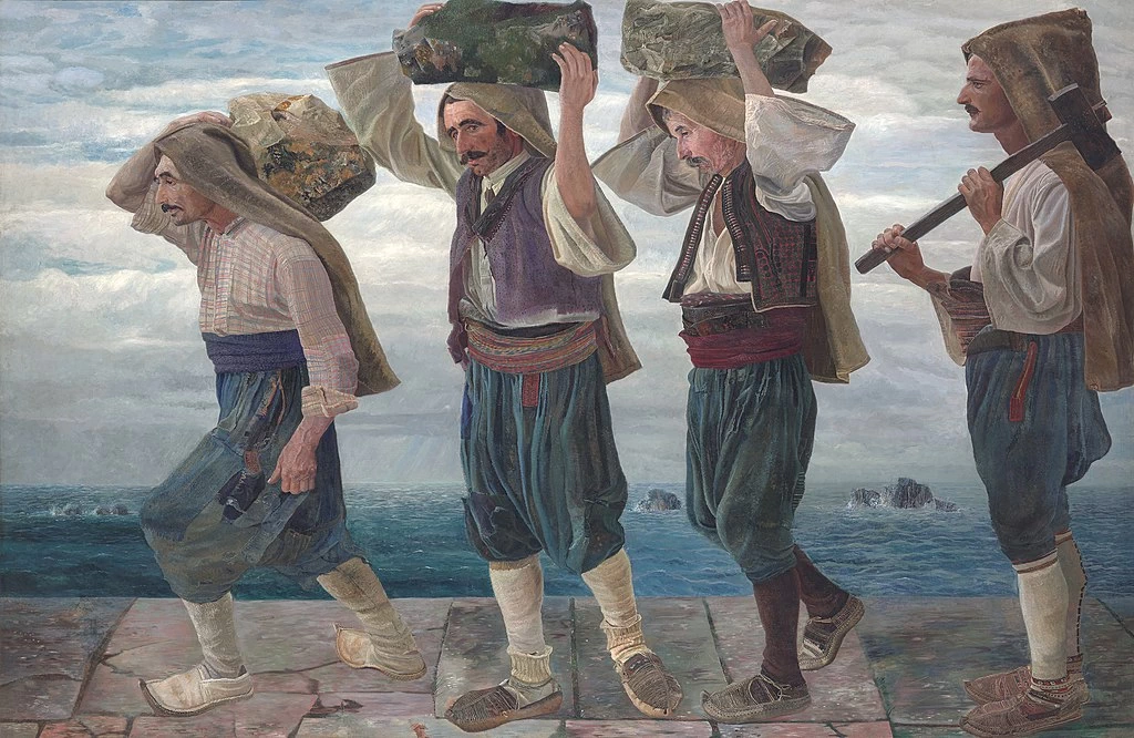 I portatori di pietre di Ragusa - Österreichische Galerie Belvedere, Vienna